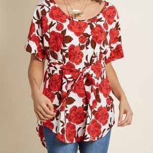 Modcloth Medium Format Jessy B Floral Tunic